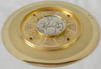 Solid silver gilt antique French Gothic Chalice.